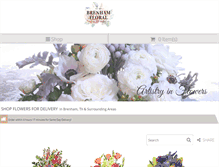Tablet Screenshot of brenhamfloral.com